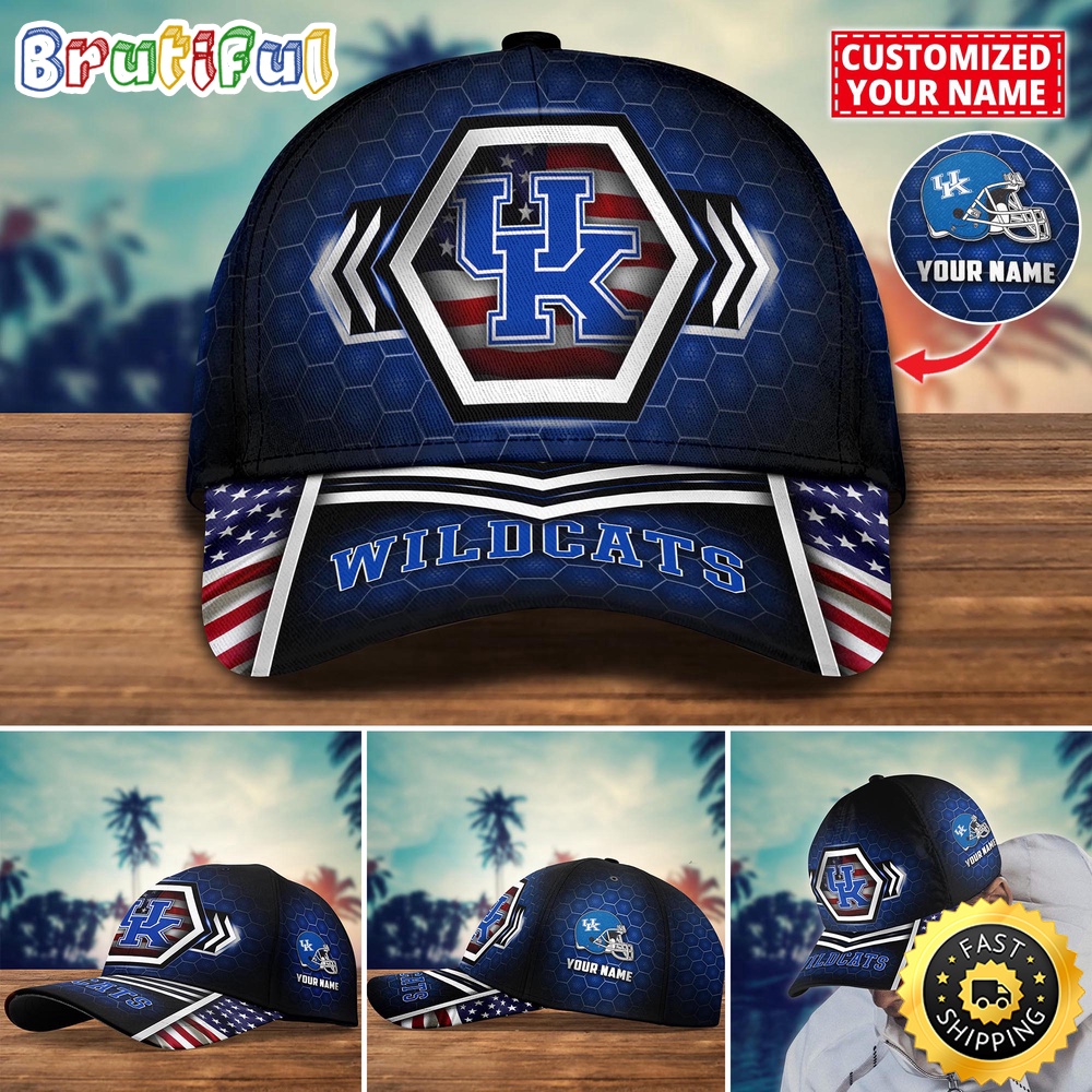 Ncaa Kentucky Wildcats Baseball Cap Best Trending Custom Name Cap
