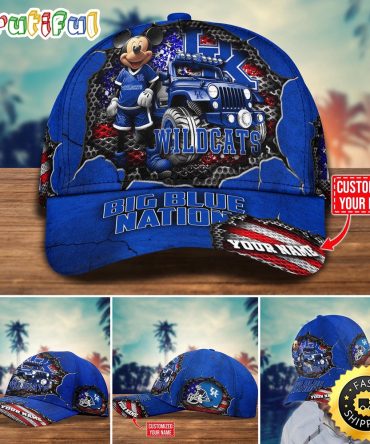 Ncaa Kentucky Wildcats Baseball Cap Trending Customize Cap