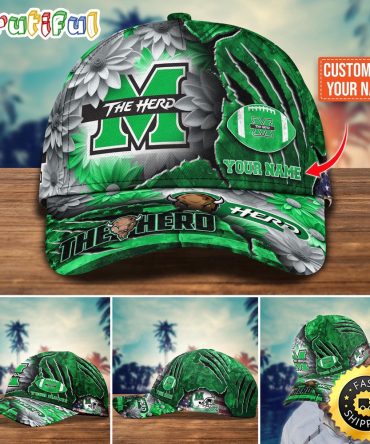 Ncaa Marshall Thundering Herd Baseball Cap Custom Hat For Fans New Arrivals