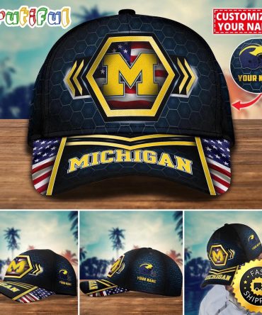 Ncaa Michigan Wolverines Baseball Cap Best Trending Custom Name Cap