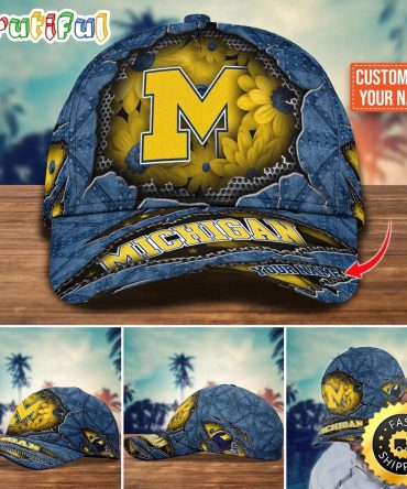 Ncaa Michigan Wolverines Baseball Cap Custom Cap Trending