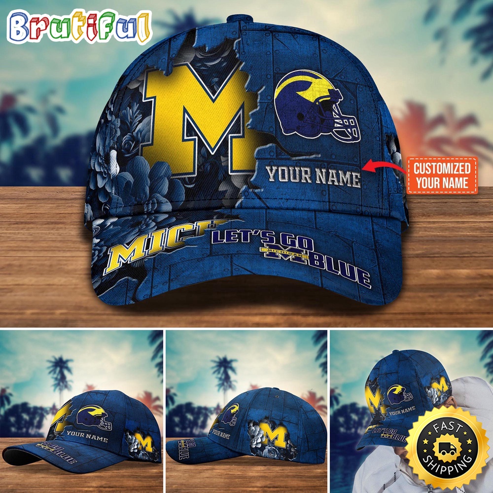 Ncaa Michigan Wolverines Baseball Cap Custom Hat For Fans