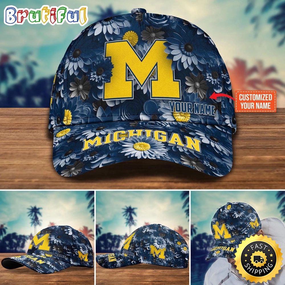 Ncaa Michigan Wolverines Baseball Cap Customized Cap Hot Trending