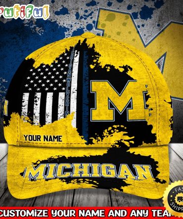 Ncaa Michigan Wolverines Baseball Cap Your Name Custom Baseball Cap