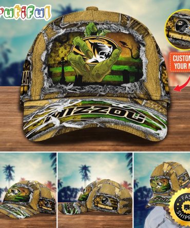 Ncaa Missouri Tigers Baseball Cap Halloween Custom Name Cap