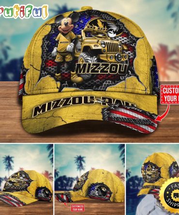 Ncaa Missouri Tigers Baseball Cap Trending Customize Cap