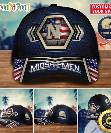 Ncaa Navy Midshipmen Baseball Cap Best Trending Custom Name Cap