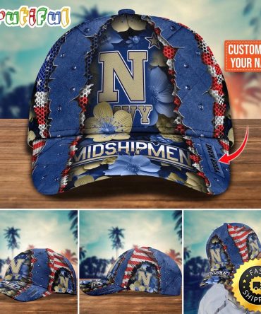 Ncaa Navy Midshipmen Baseball Cap Custom Cap For Fans