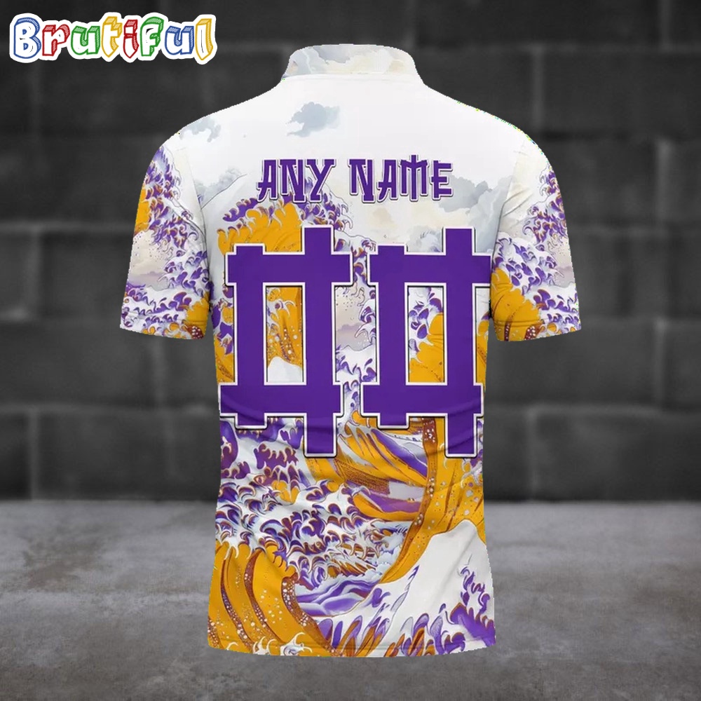 Nfl Minnesota Vikings Football Great Wave Polo Shirt - Image 2