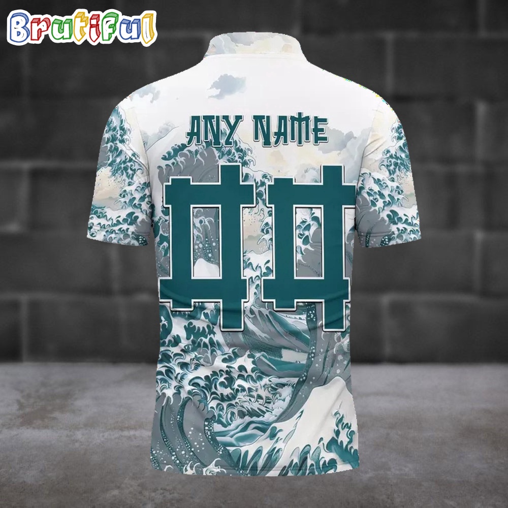 Nfl Philadelphia Eagles Football Great Wave Polo Shirt - Image 2