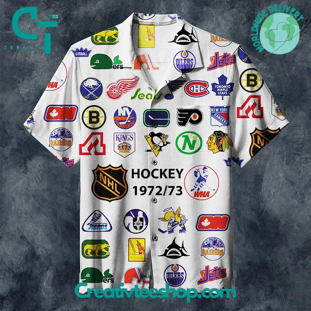 Nhl 1972 1973 Hawaiian Shirt