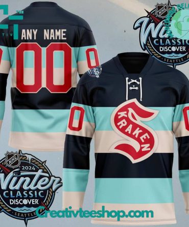 Nhl Seattle Kraken 2024 Winter Classic Customized Hockey Jersey