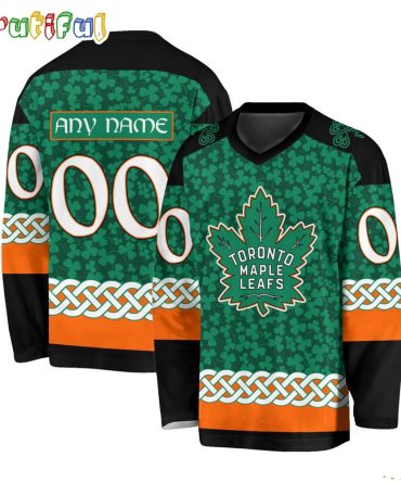 Nhl Toronto Maple Leafs Jersey Special St.Patrick'S Day Design Hockey Jersey