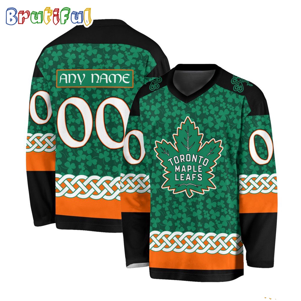 Nhl Toronto Maple Leafs Jersey Special St.Patrick'S Day Design Hockey Jersey