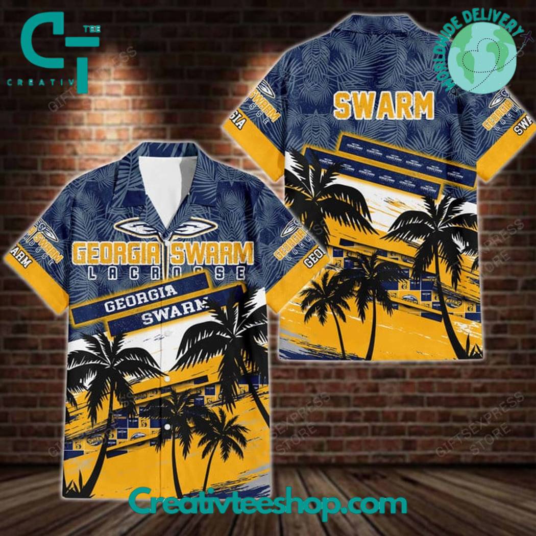 Nll Georgia Swarm Hawaiian Shirt