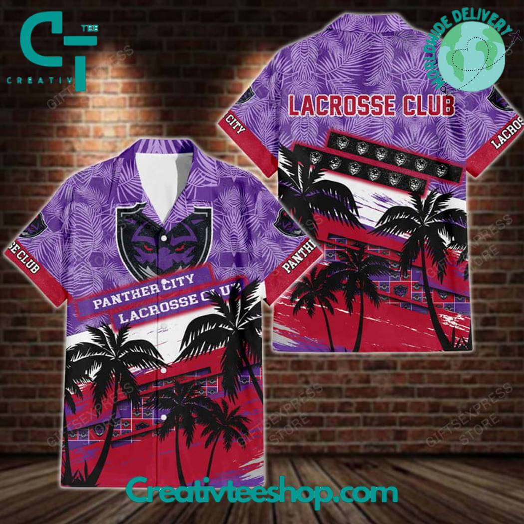 Nll Panther City Lacrosse Club Hawaiian Shirt