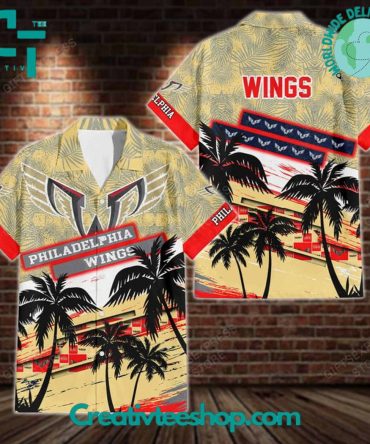 Nll Philadelphia Wings Hawaiian Shirt