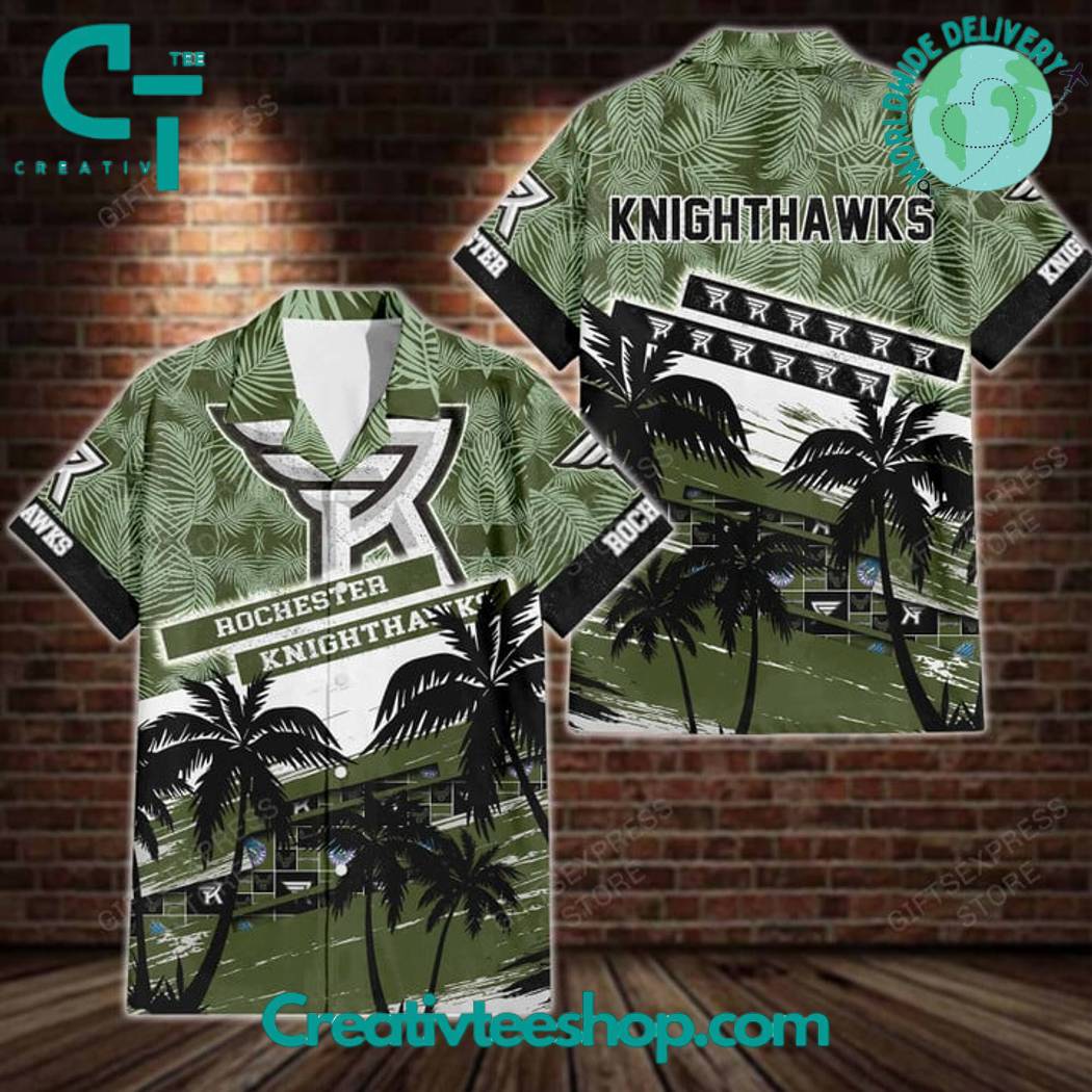 Nll Rochester Knighthawks Hawaiian Shirt