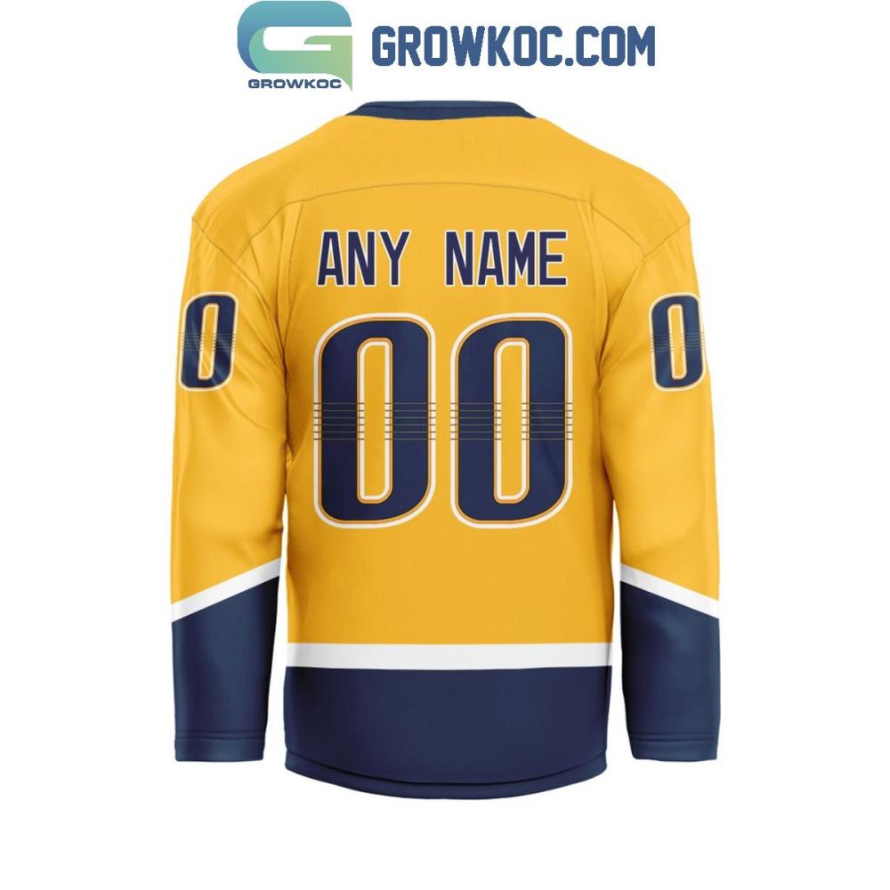 Nashville Predators Be The Fighter 2024 Home Personalized Hockey Jersey - Image 2