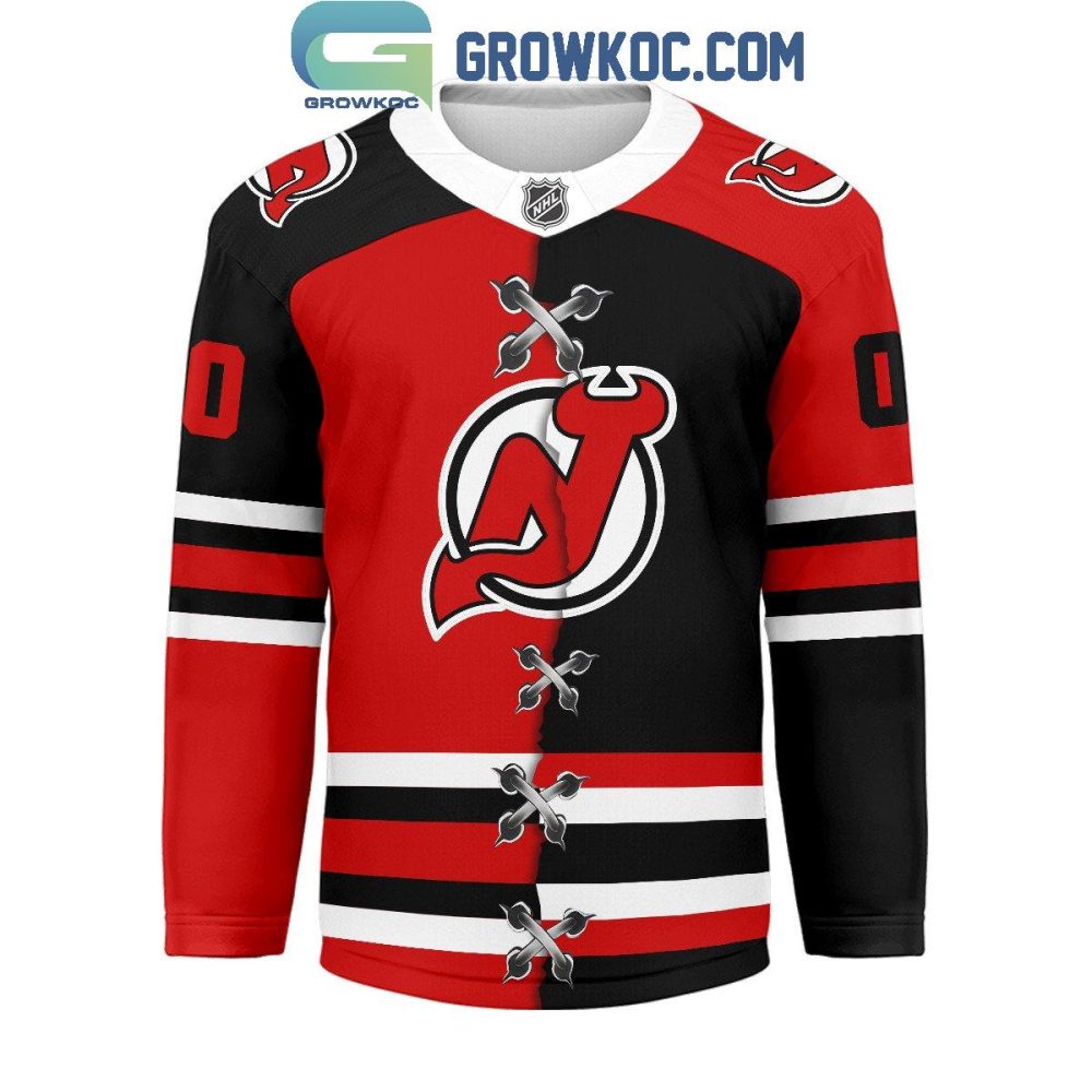 New Jersey Devils Mix Home Away Hockey Jersey - Image 2