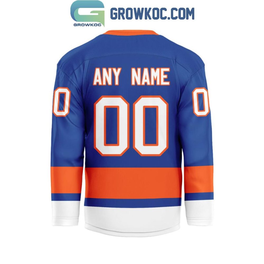 New York Islanders Be The Fighter 2024 Home Personalized Hockey Jersey - Image 2