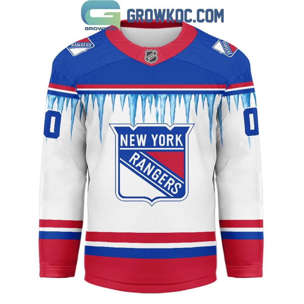 New York Rangers Christmas Tree Custom Hockey Jersey - Image 2