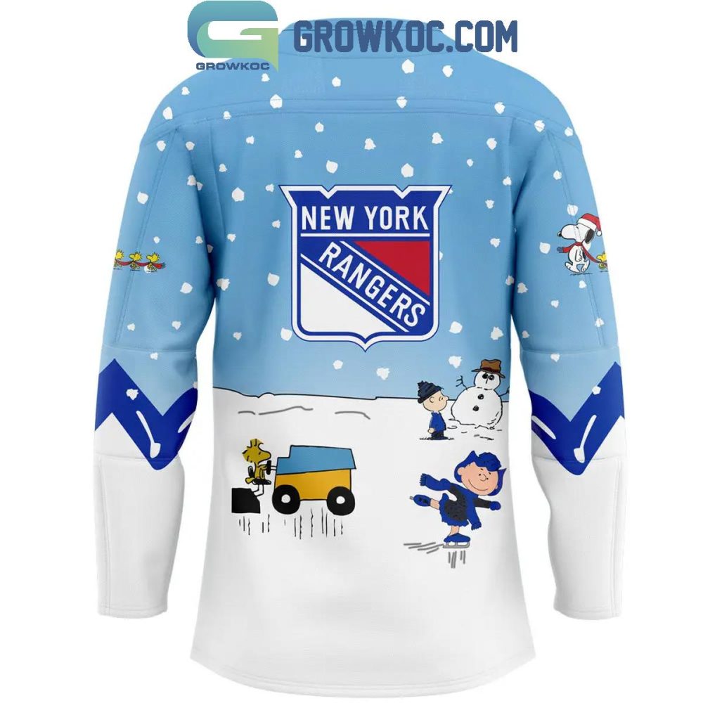 New York Rangers Snoopy And His Peanuts Team 2024 Hockey Jersey - Image 3