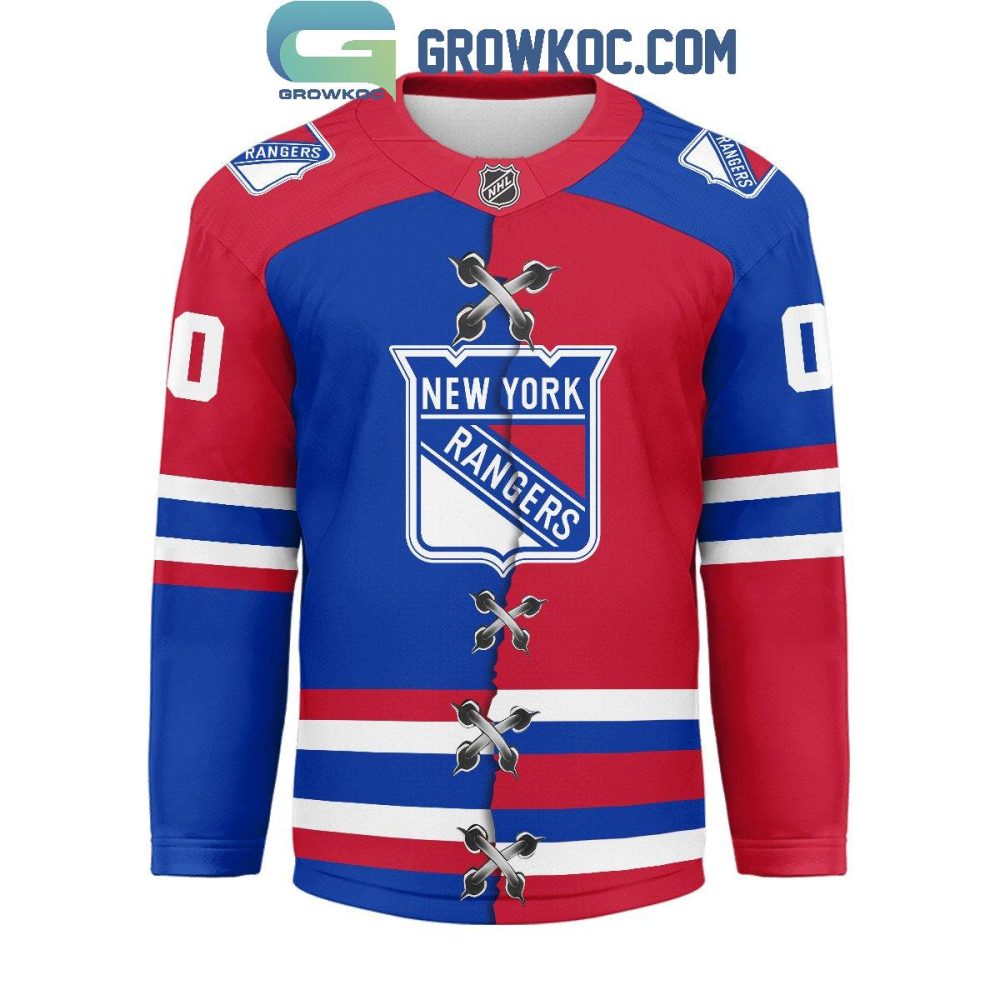 New York Rangers Mix Home Away Hockey Jersey - Image 2
