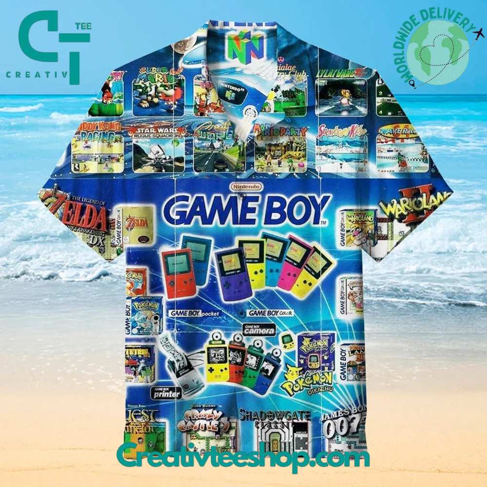Nintendo 64 Game Boy Hawaiian Shirt