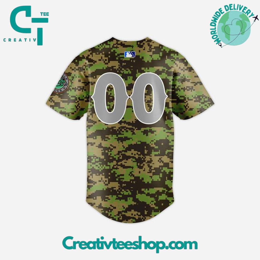 Norfolk Tides Special Camo Custom Baseball Jersey - Image 3