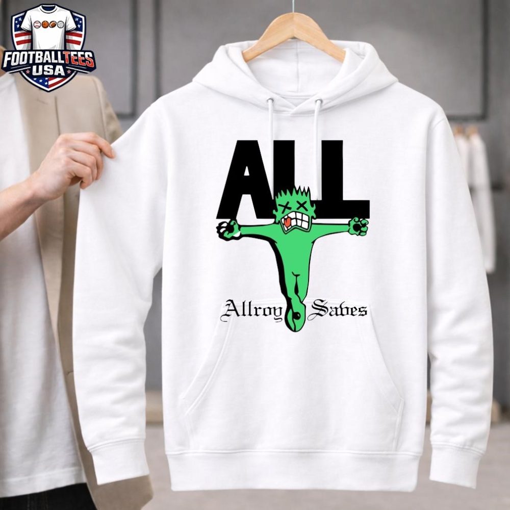 Official All Allroy Saves Vintage T-Shirt - Image 2