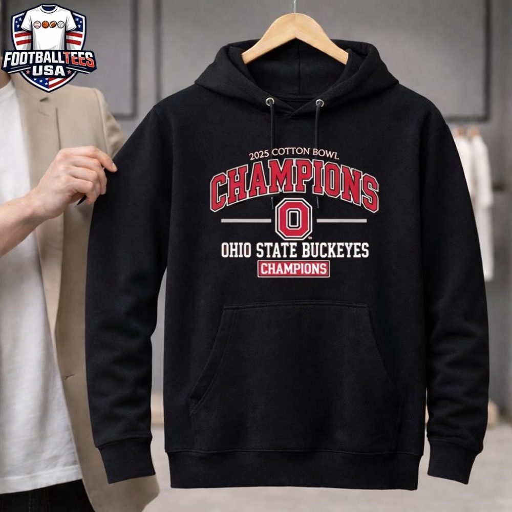 Ohio State Buckeyes 2025 Ncaa Cotton Bowl Champions Cfp Season Unisex Shirt - Image 3