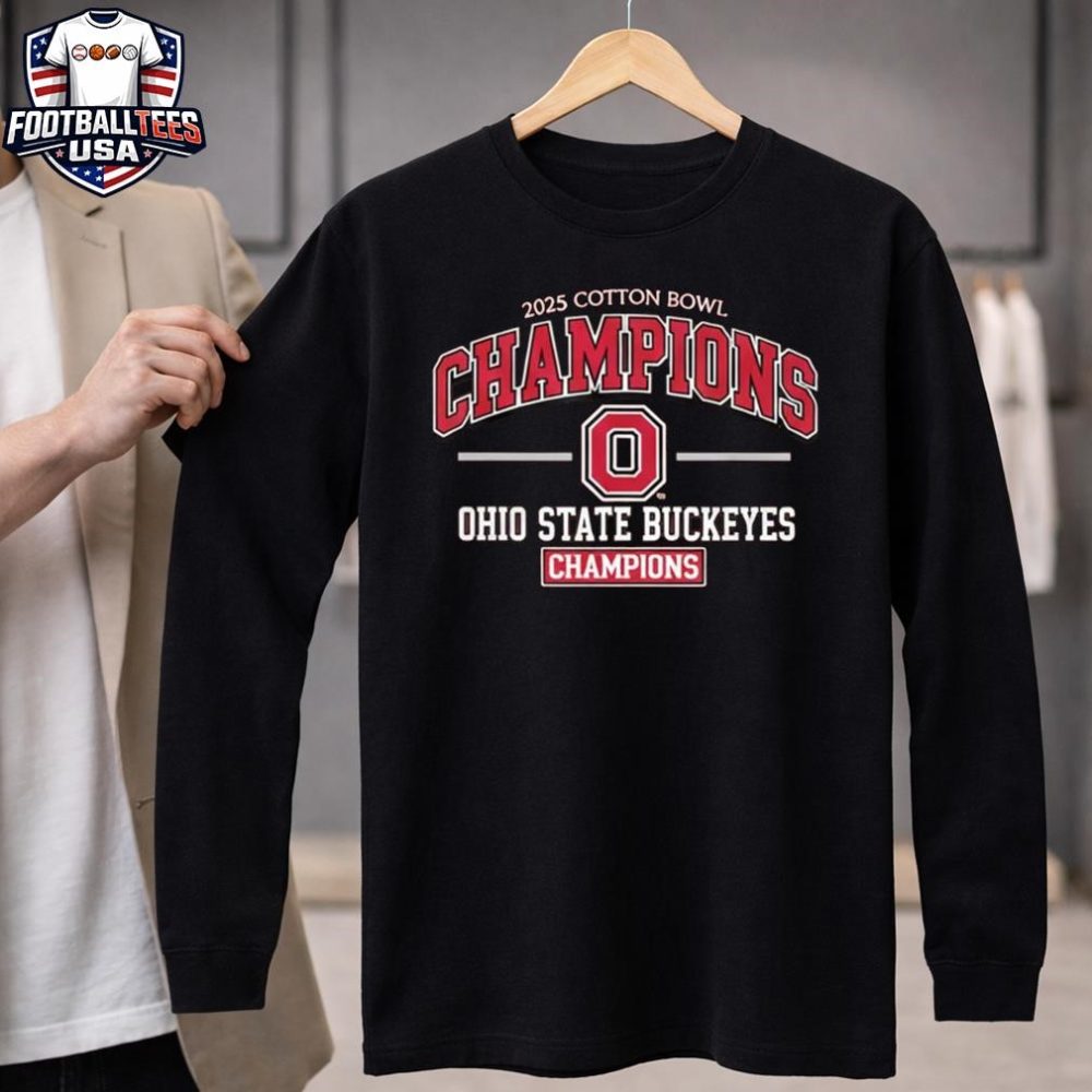 Ohio State Buckeyes 2025 Ncaa Cotton Bowl Champions Cfp Season Unisex Shirt - Image 4