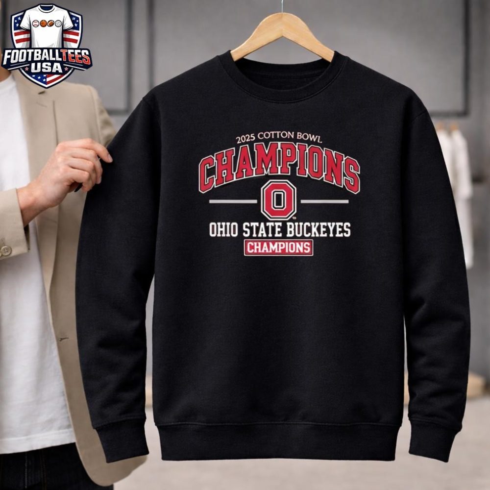 Ohio State Buckeyes 2025 Ncaa Cotton Bowl Champions Cfp Season Unisex Shirt - Image 2