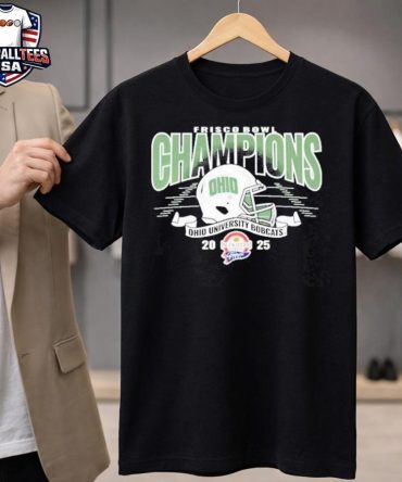 Ohio University Bobcats Football 2025 Scooter’S Coffee Frisco Bowl Champions Unisex Shirt