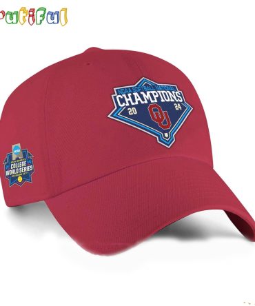 Oklahoma Sooners Four Peat 2024 Ncaa Softball Women’S College World Series Champions Cap