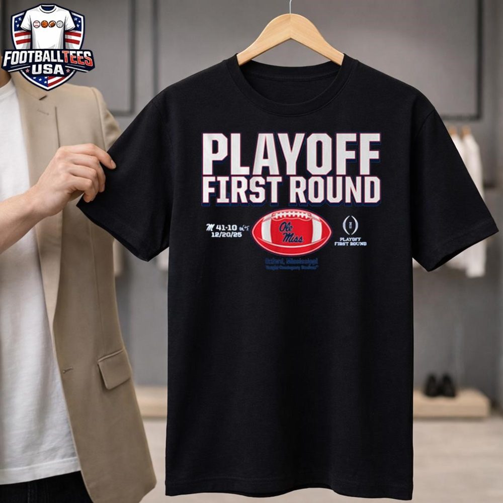 Ole Miss Rebels 2025 Cfp First Round Winner T-Shirt