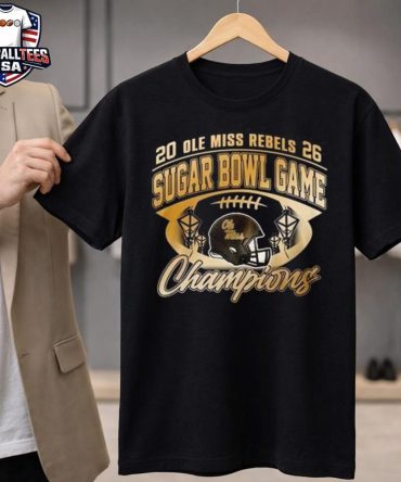 Ole Miss Rebels 2026 Sugar Bowl Game Champions Gold Unisex Shirt
