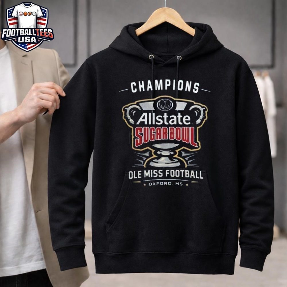 Ole Miss Rebels Allstate Sugar Bowl Champions New Year’S Day 2026 Unisex Shirt - Image 3