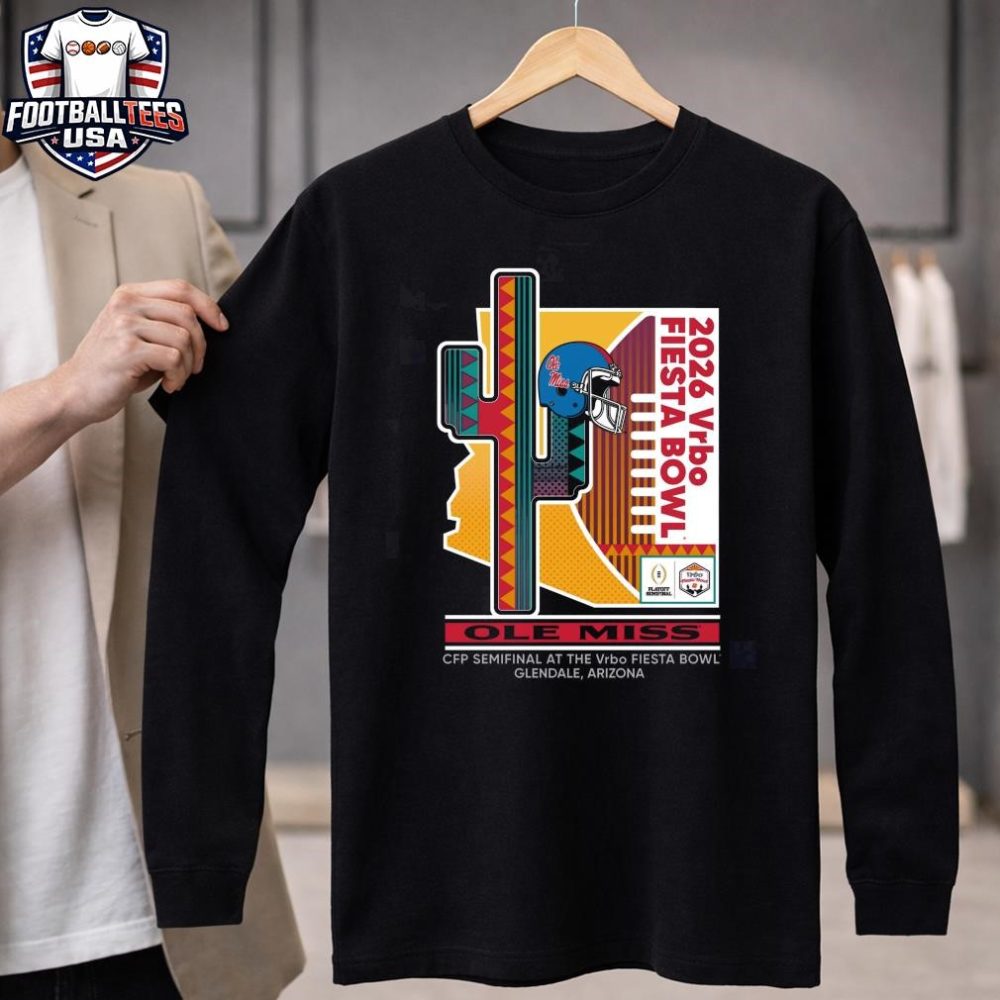 Ole Miss Rebels Cfp Semifinal Prick 6 2026 Vrbo Fiesta Bowl Shirt - Image 4