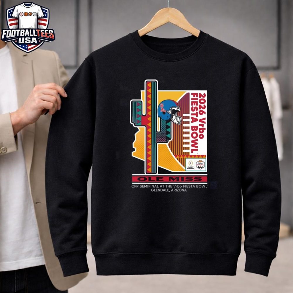 Ole Miss Rebels Cfp Semifinal Prick 6 2026 Vrbo Fiesta Bowl Shirt - Image 2