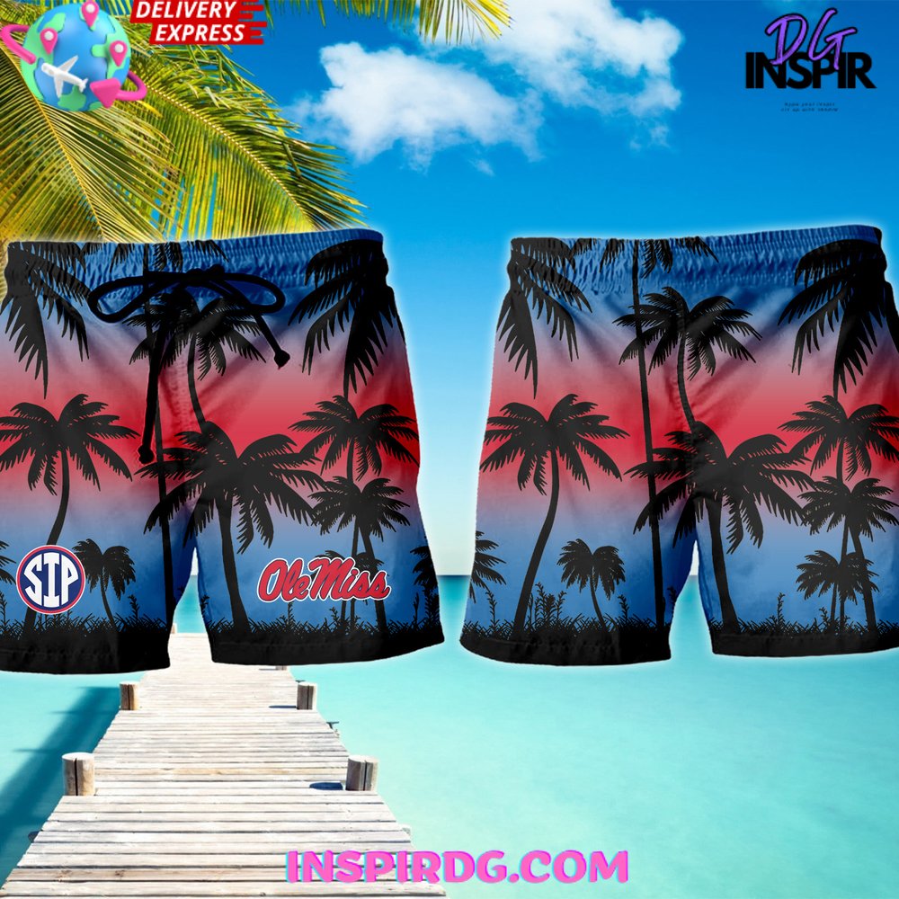 Ole Miss Rebels Come To The Sip Hawaiian Shirt Set - Image 3