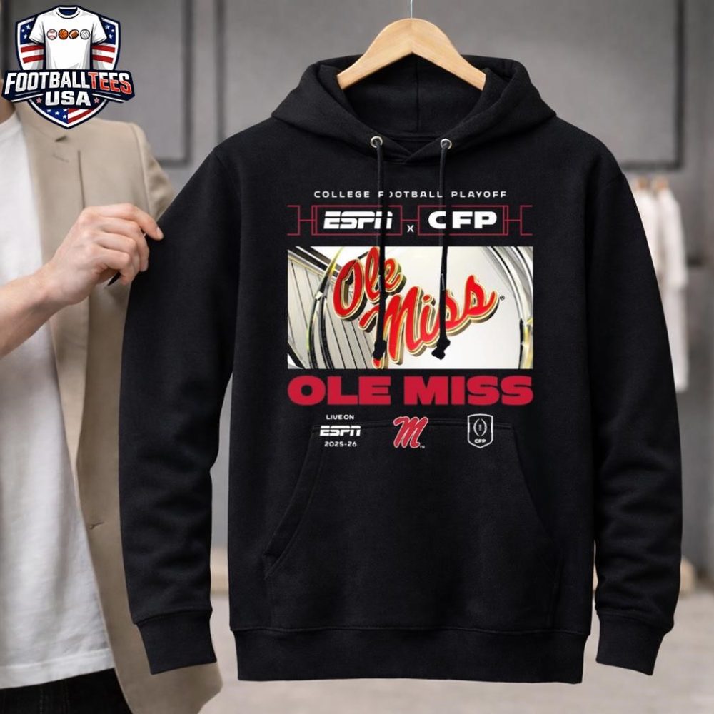 Ole Miss Rebels Espn X Cfp Window Unisex Shirt - Image 3