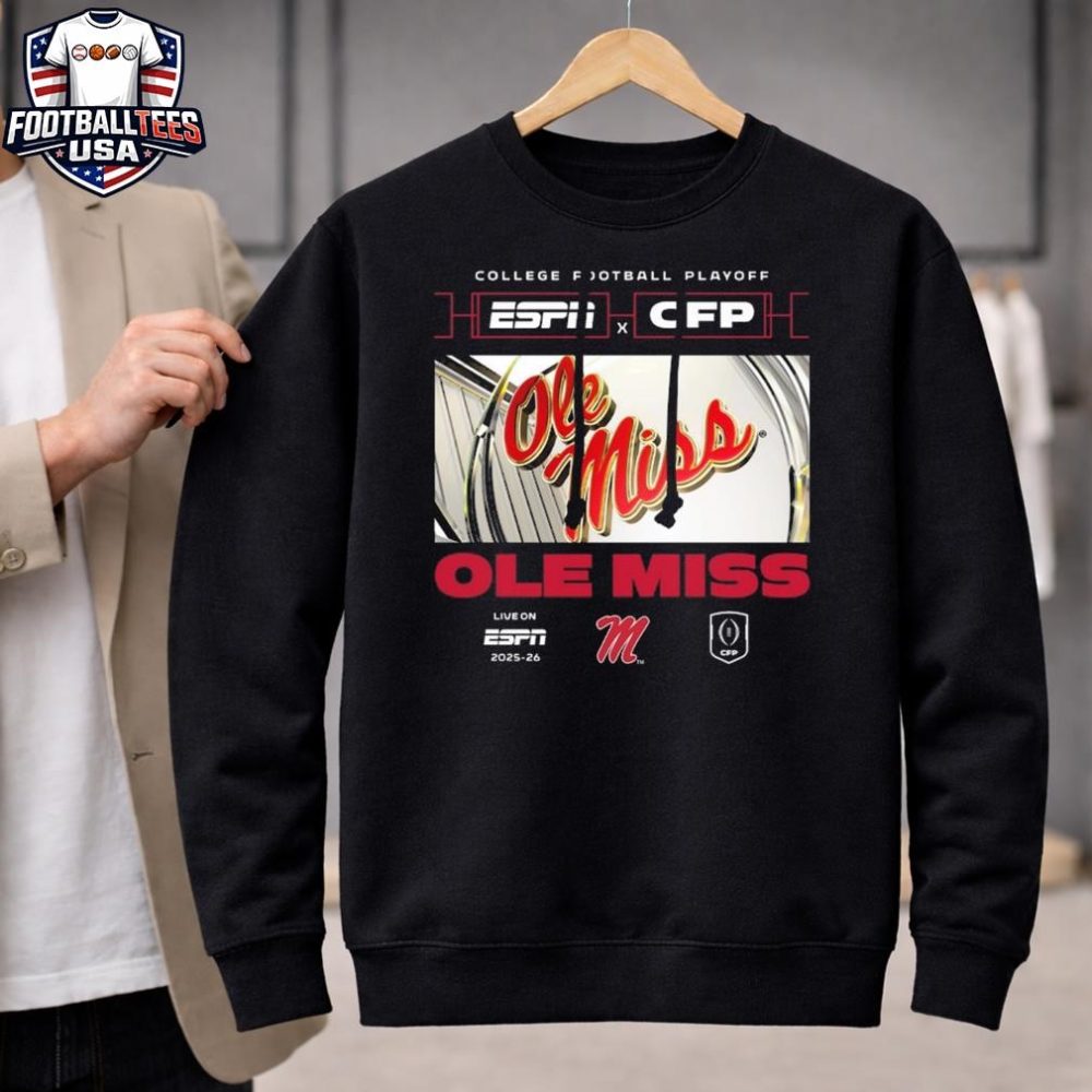 Ole Miss Rebels Espn X Cfp Window Unisex Shirt - Image 2