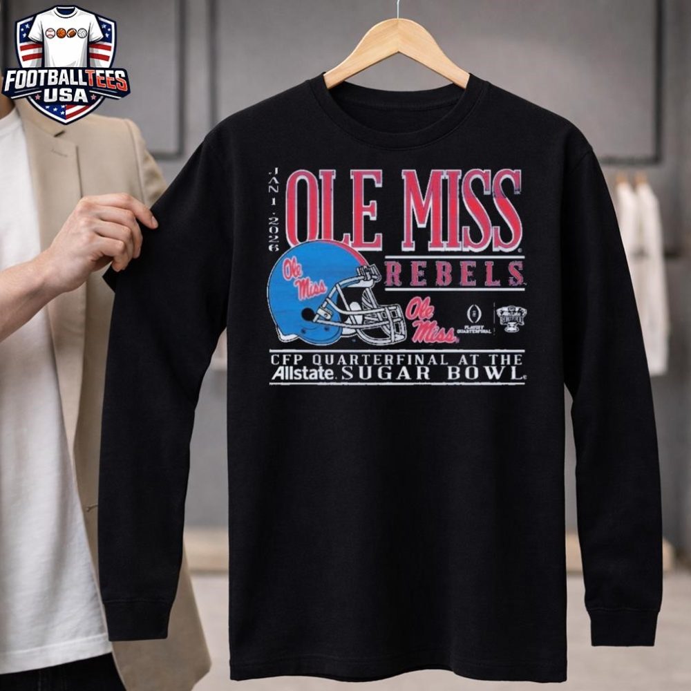 Ole Miss Rebels Football 2025 Sugar Bowl Bound T-Shirt - Image 4