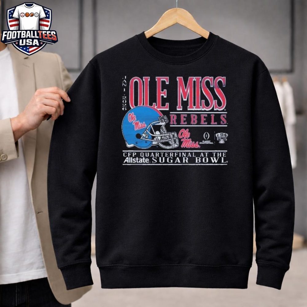 Ole Miss Rebels Football 2025 Sugar Bowl Bound T-Shirt - Image 2