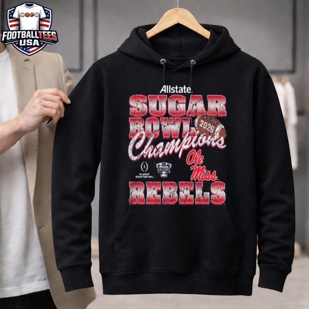 Ole Miss Rebels Football 2026 Sugar Bowl Champions Unisex Shirt - Image 3