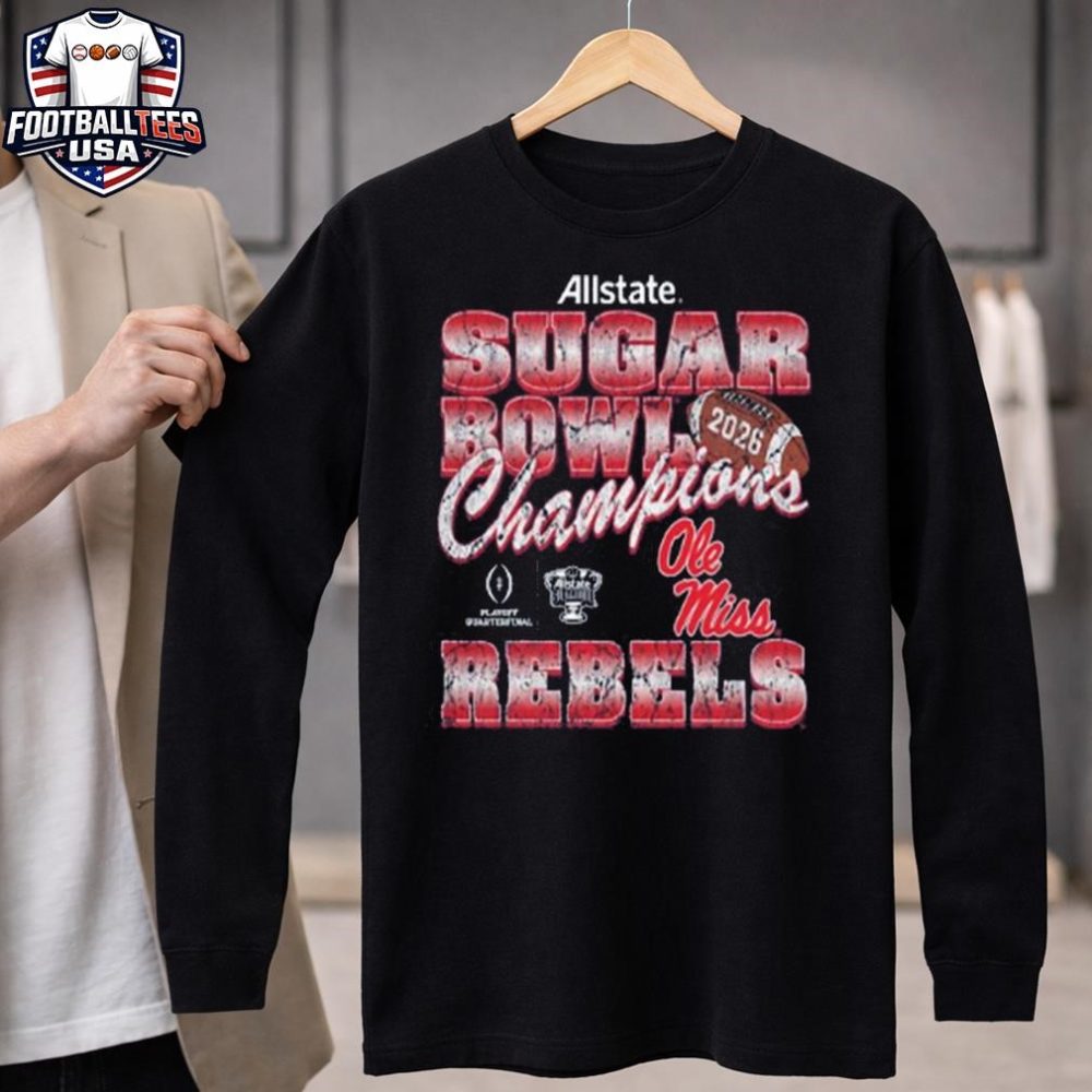Ole Miss Rebels Football 2026 Sugar Bowl Champions Unisex Shirt - Image 4
