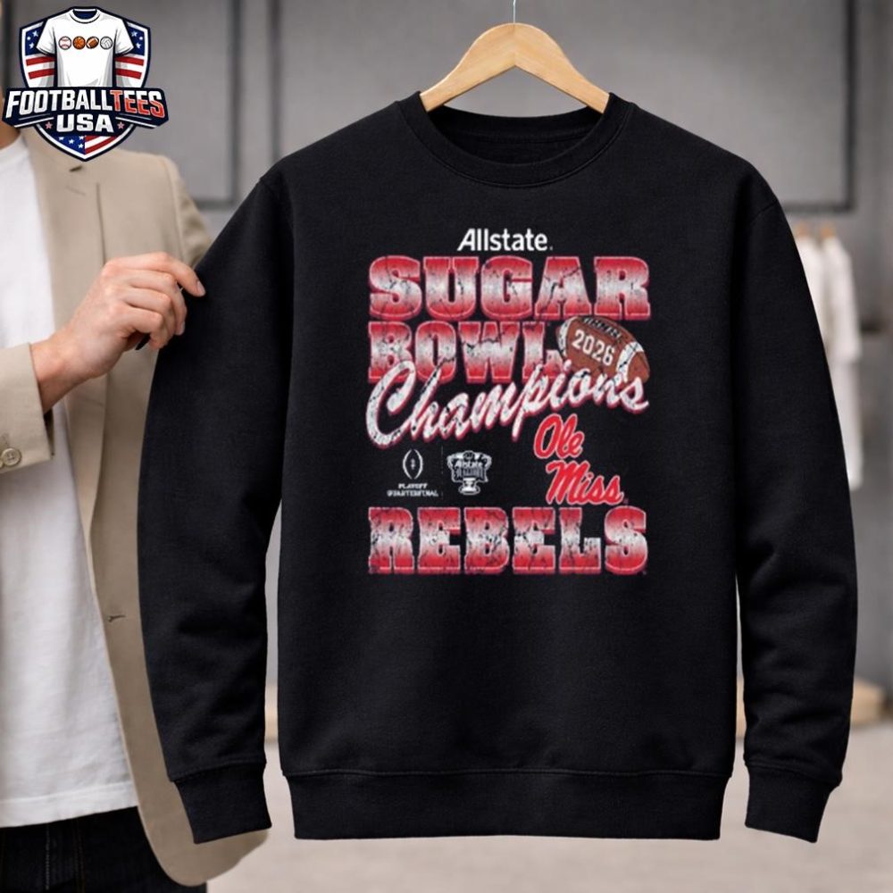 Ole Miss Rebels Football 2026 Sugar Bowl Champions Unisex Shirt - Image 2