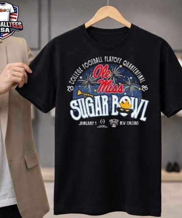 Ole Miss Sugar Bowl Fireworks Graphic 2026 Unisex Shirt